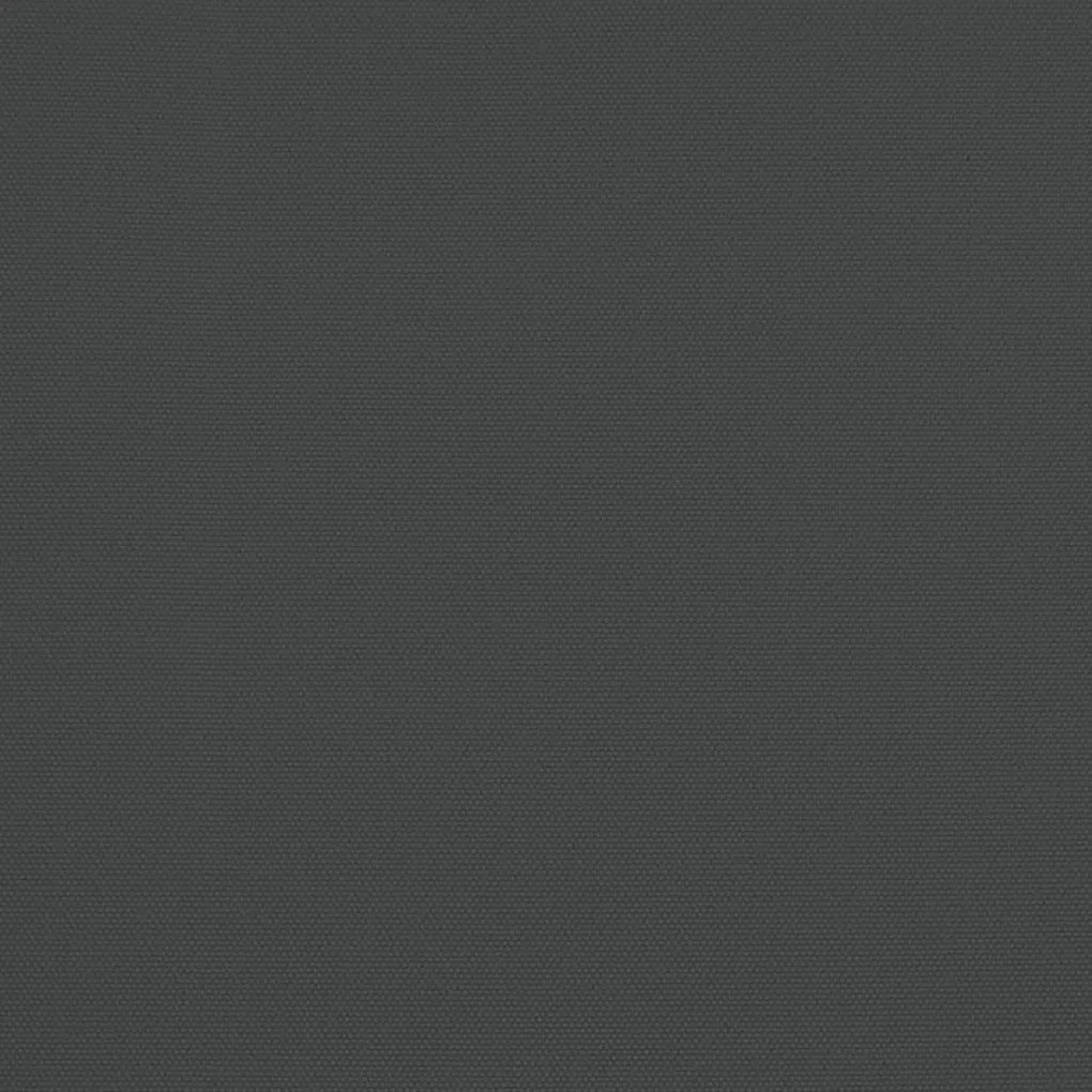 antracitszürke kerti napernyő fa rúddal 400 x 273 cm