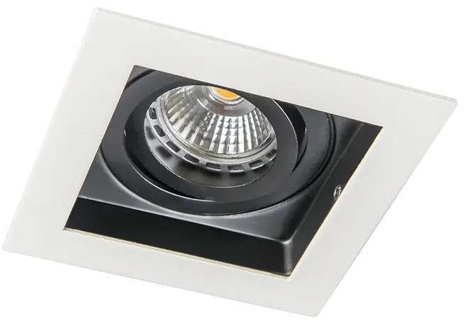 10 db-os beépíthető spotlámpa készlet fehér & fekete - Carree