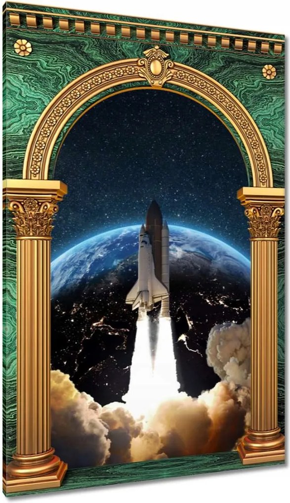 Vászonkép 80x120 Rakéta indítása az űrbe