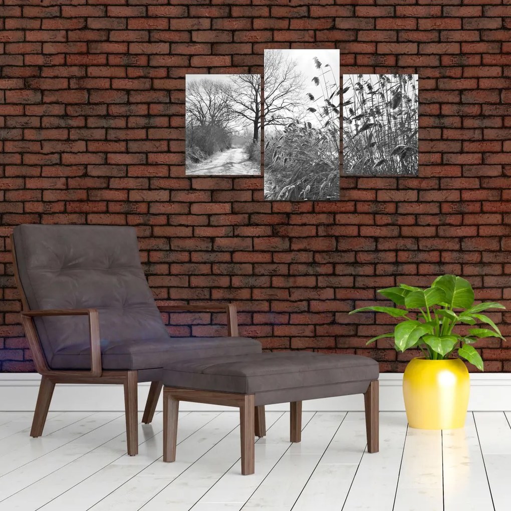 Kép - Mezők télen (90x60 cm)