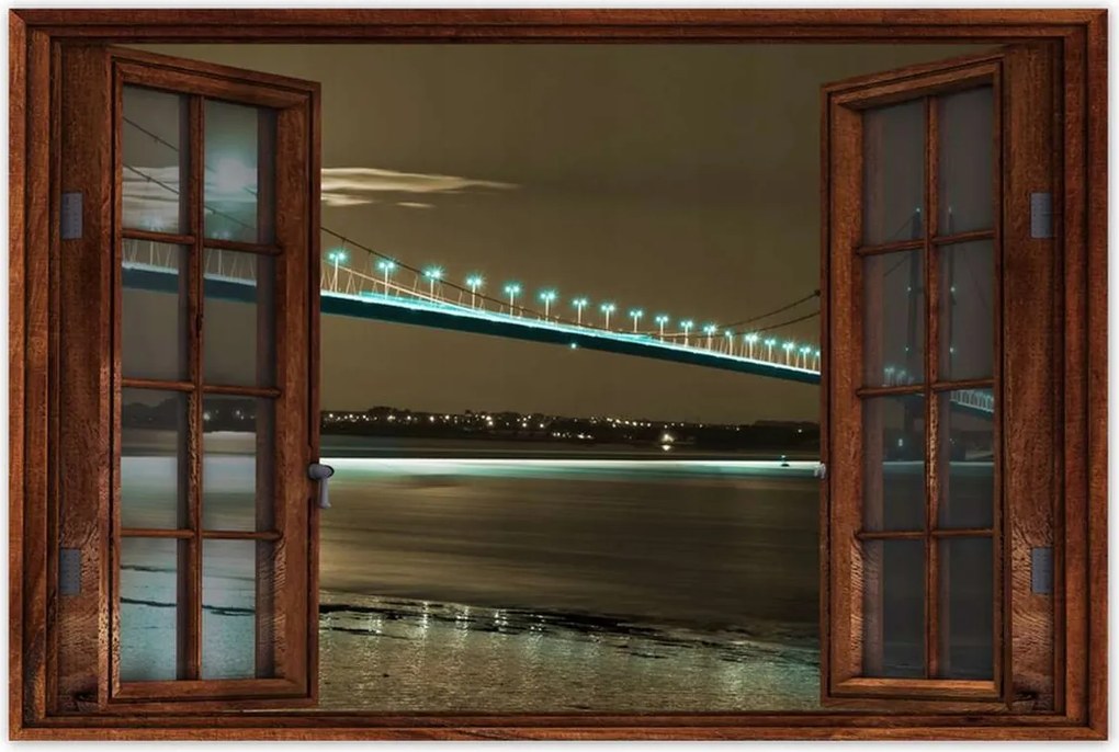 Poszterek 90x60 Kék fények a hídon