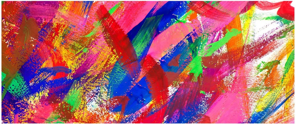 Kép - Színes absztrakció (120x50 cm)