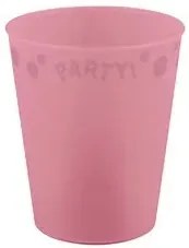 Rózsaszín Pastel Pink micro prémium műanyag pohár 250 ml