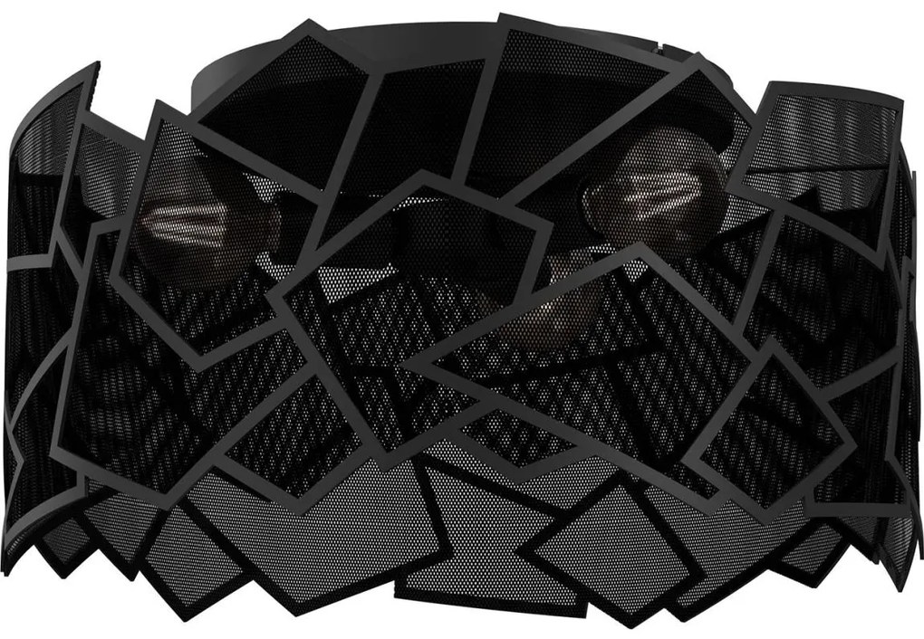 Mennyezeti lámpa CAMO 3xE27/15W/230V fekete