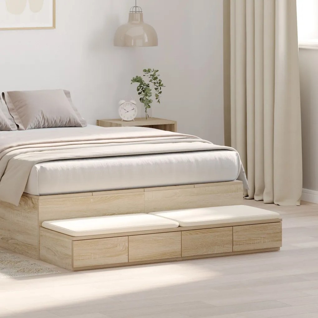 Éjjeli Asztal Sonoma Tölgy 120x36.5x16.5 cm Szerelt Fa