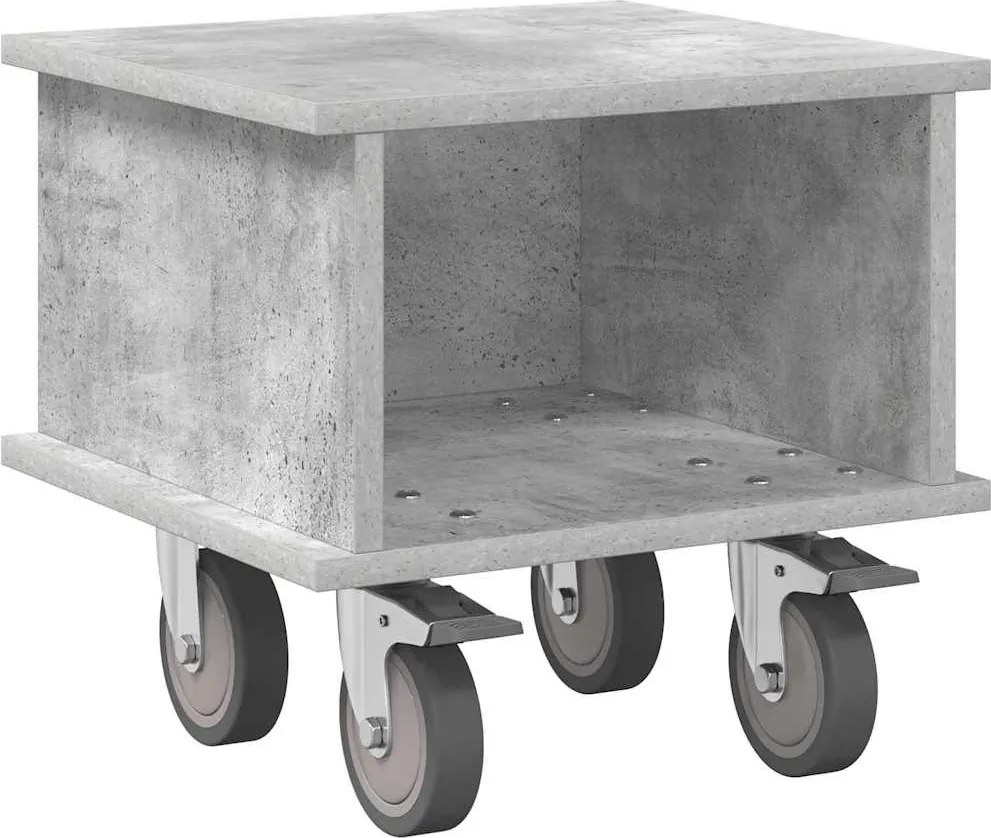 vidaXL TV állvány Beton Szürke 37 x 35 x 35 cm Faanyag