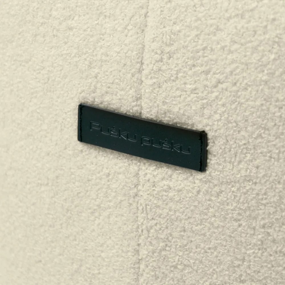 Krémszínű buklé babzsákfotel Tube – SLOWDOWN