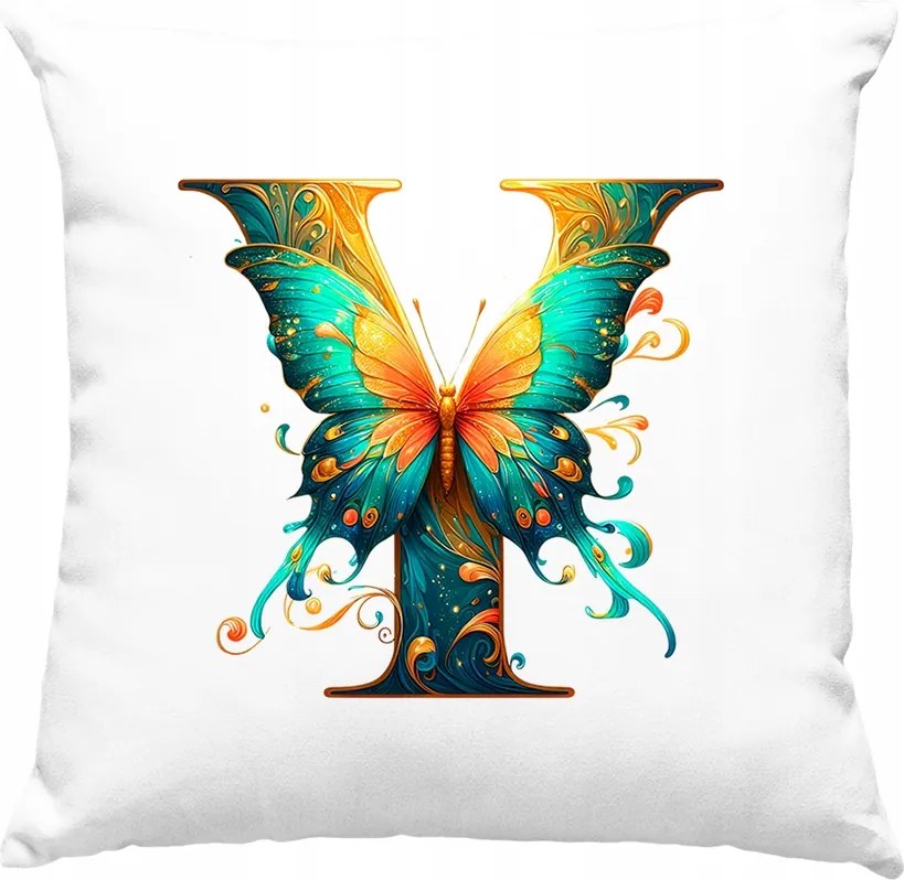 Párna Betű Pillangó Névre szóló Színes 1 Fehér