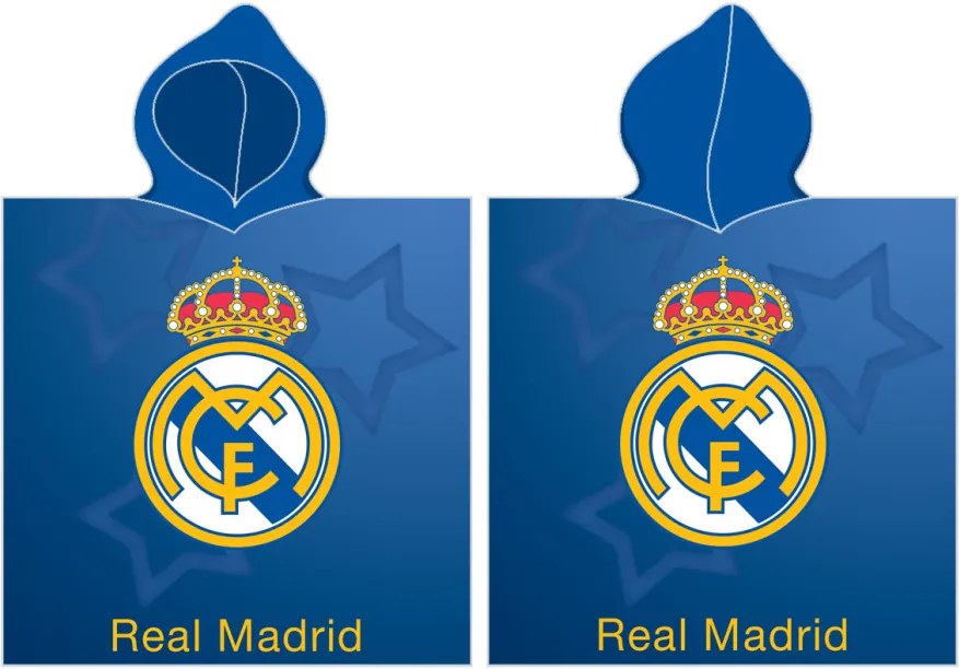 Real Madrid Star strand törölköző poncsó 55x55 cm (Fast Dry)