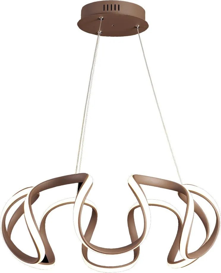 PREZENT 18201 PASSO Modern Led Függesztett Lámpa Fehér, Barna LED IP20