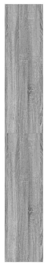 Könyvszekrény polcokkal Szürke sonoma 80 x 30 x 198 cm Faanyag
