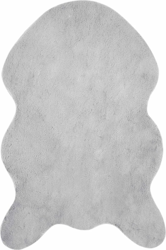 vidaXL Csúszásgátló Műnyúl Szőnyeg Olite Szürke 80 x 120 cm Poliészter