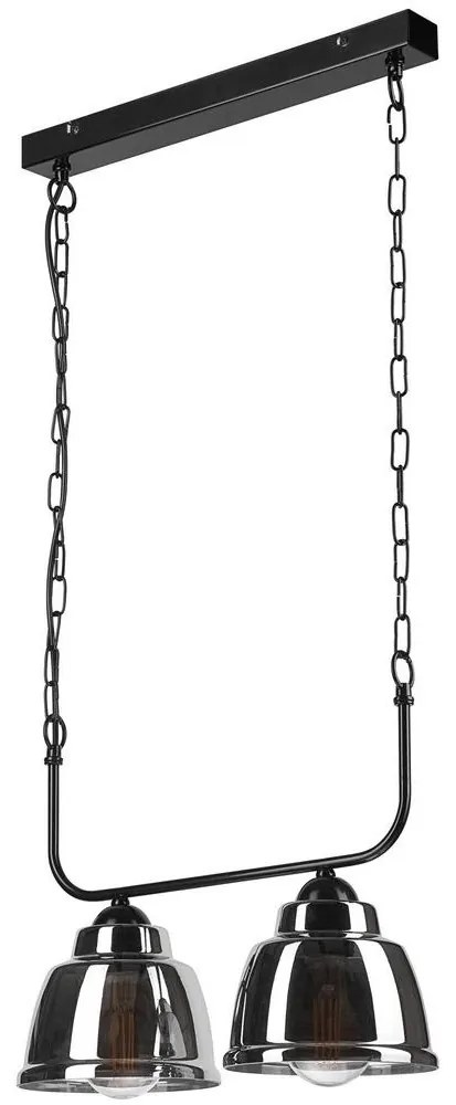 Lamkur Csillár láncon MARIO 2xE27/60W/230V króm LA44683