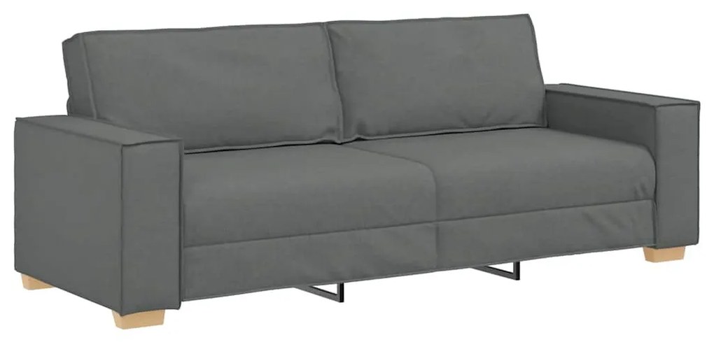 3 személyes sötétszürke szövetkanapé 180 cm