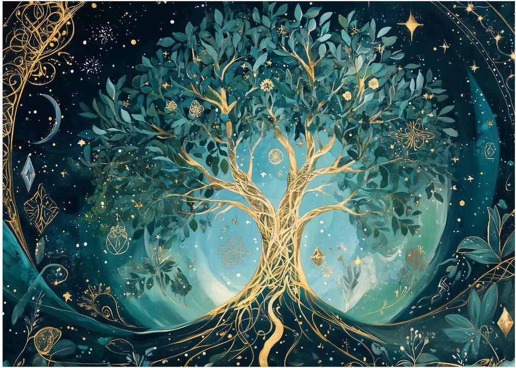 Kép – Életfa az univerzumban (70x50 cm)
