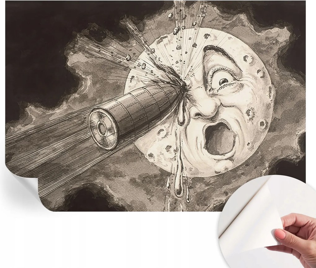 Design fali fotótapéta öntapadós űr ütközés 312x219 cm