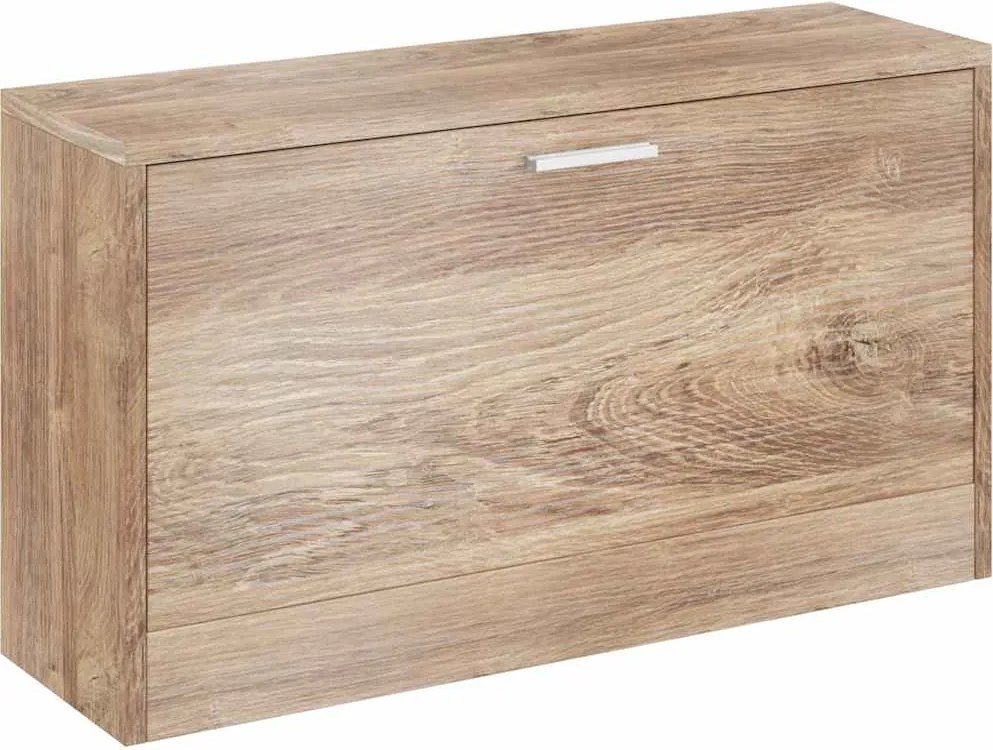 vidaXL 80x24x45 cm cipőtároló pad tölgy