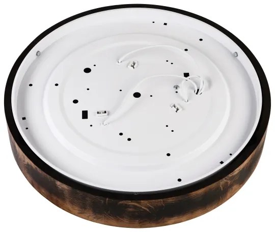 OAK SMOKY mennyezeti lámpa 3xE27/15W/230V, 47,5 cm, tölgy/sötétbarna