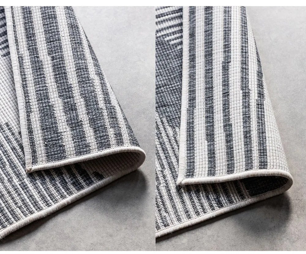 Szürke-krémszínű kültéri szőnyeg 200x290 cm Gemini – Elle Decoration