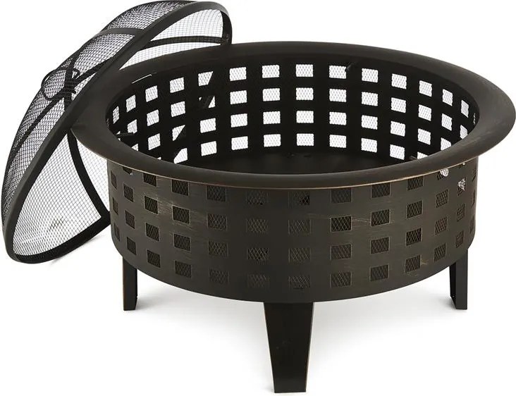 Blumfeldt Boston, tűzrakóhely, tűzhely, Ø60 cm, acél, befeketített