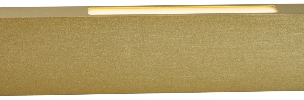 Modern függőlámpa sárgaréz LED-del, 3 lépésben dimmelhető Easylift - Straight