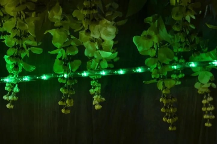 NEXOS Fénykábel  480 diod 20 m zöld