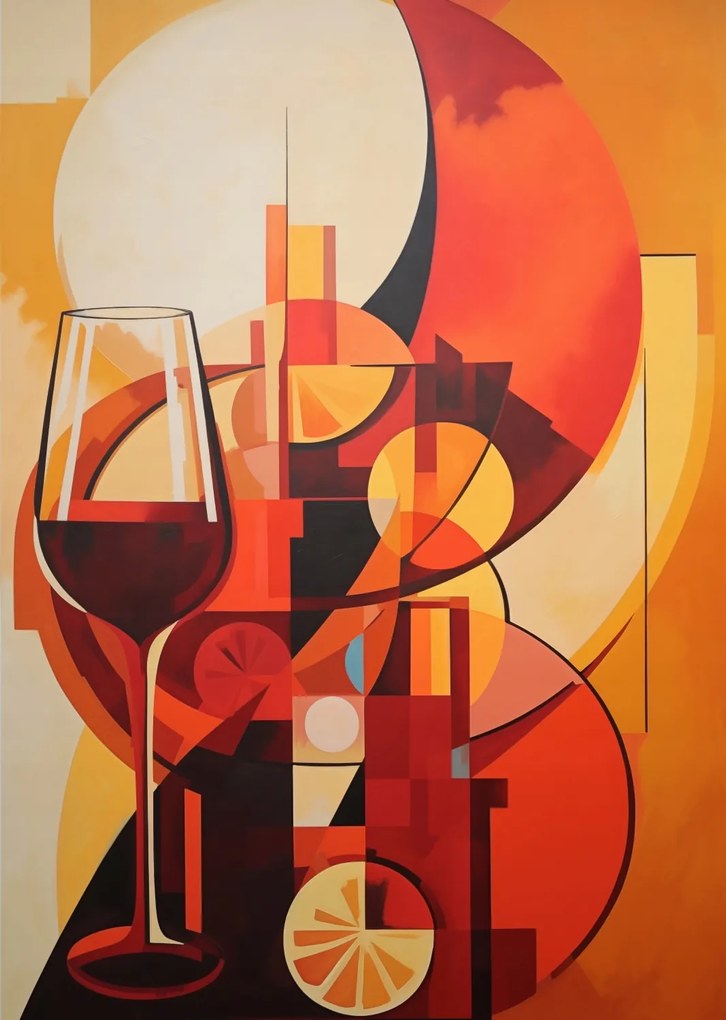 Poszter 64x90cm Esti borozás