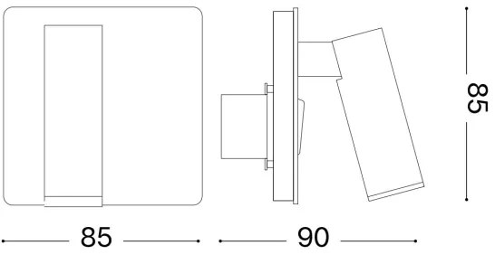 Ideal Lux - LITE LED 3W 230V CRI 90 falikar, réz kivitel