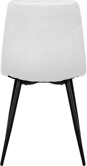 Étkezőszék, fehér, bársony szövet, DCL-X7015 WT2