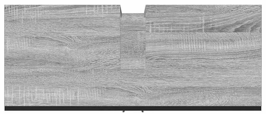 szürke sonoma szerelt fa fürdőszobai mosdószekrény 80x33x60 cm