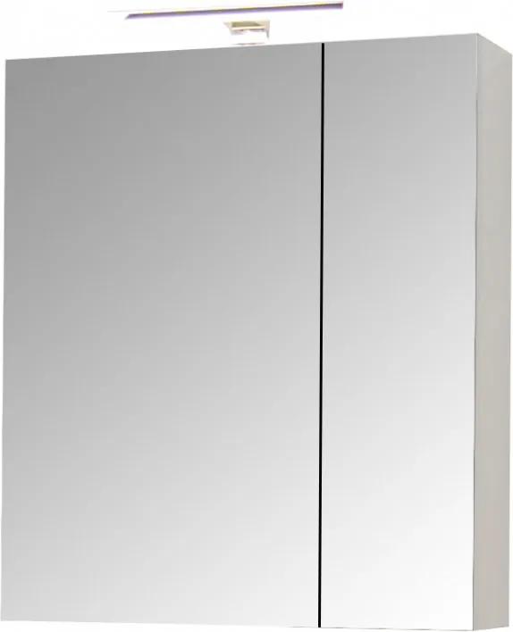 Oglio Premium60 Fürdőszobai tükör 60 cm fehér Led világítással fehér