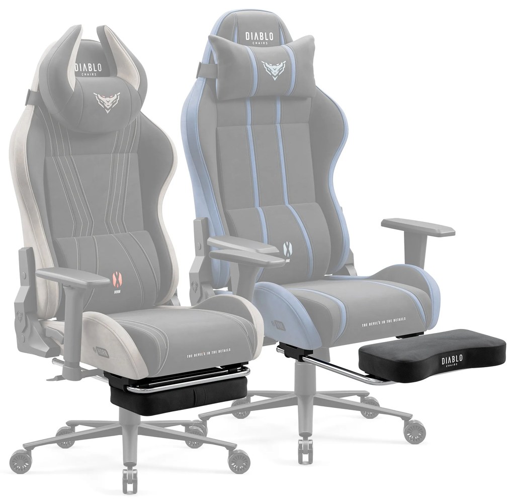 Szövet lábtartó a Diablo X-Horn 2.0 Camel Black, Diablo X-One 2.0 Night Blue gamer székekhez