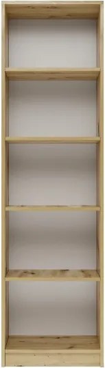 R50 polcos szekrény, könyvtartó, tölgy