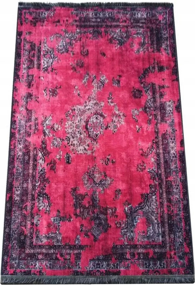 Vintage piros szőnyegdarab 160x230