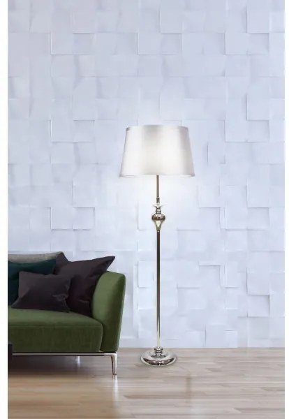 Állólámpa PRIMA 1xE27/60W/230V ezüst/fényes króm