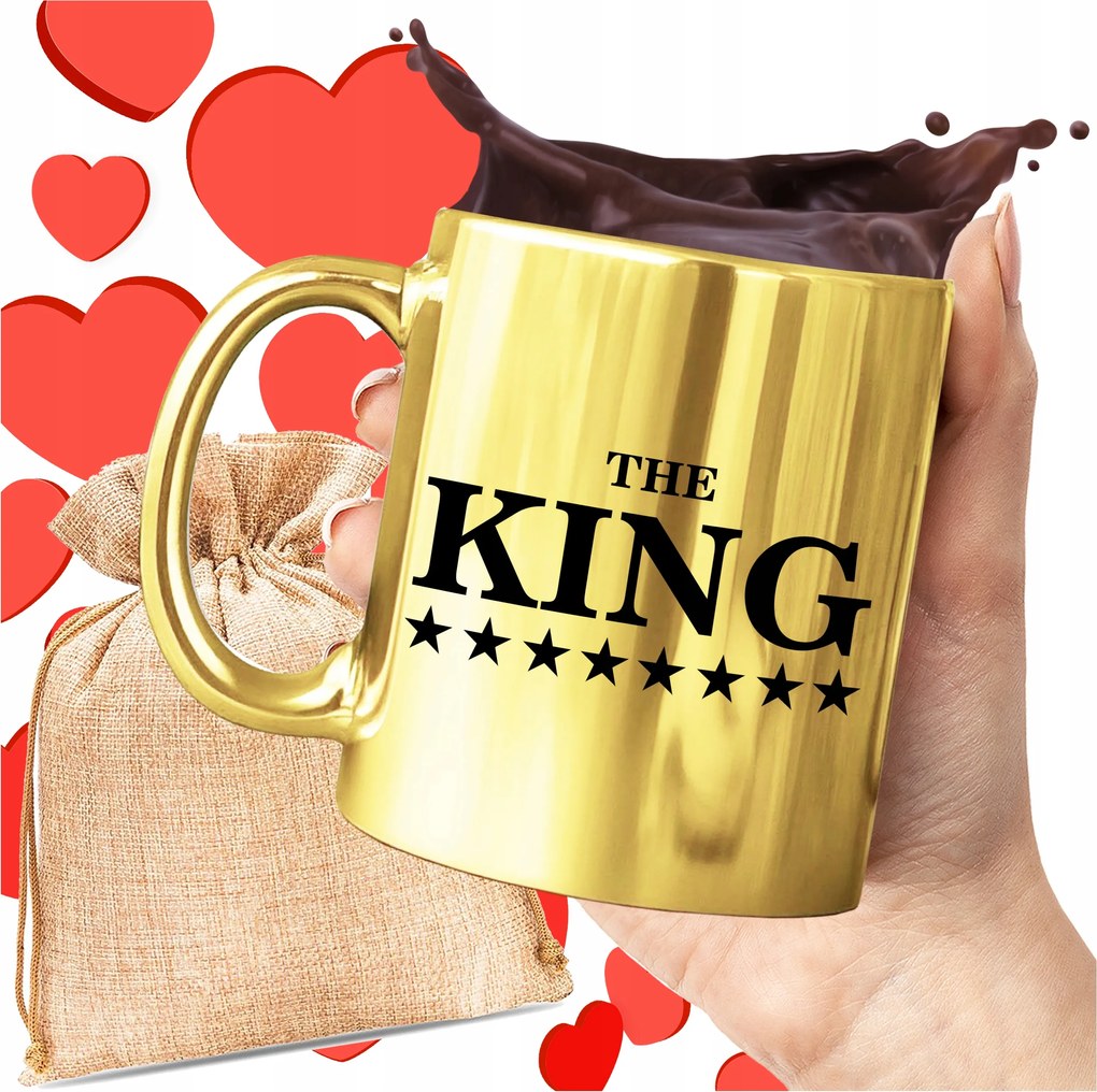 Arany Bögre The King Arany Bögre Nyomott Mintával A Férj Pasijának Ajándékba