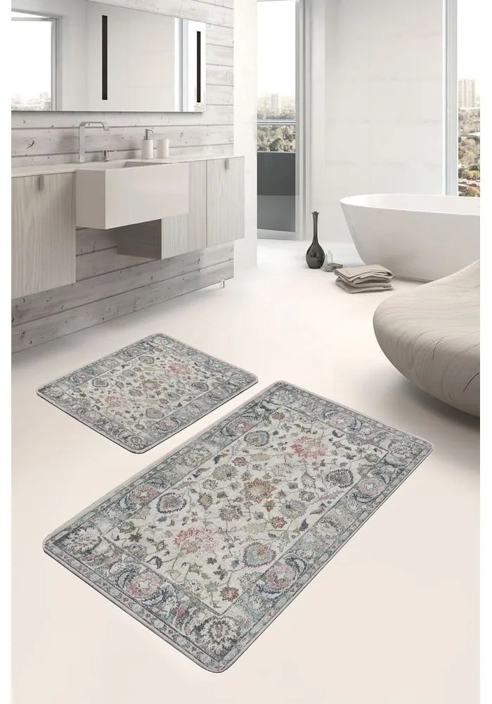 Szürke fürdőszobai kilépő szett 2 db-os 60x100 cm – Mila Home