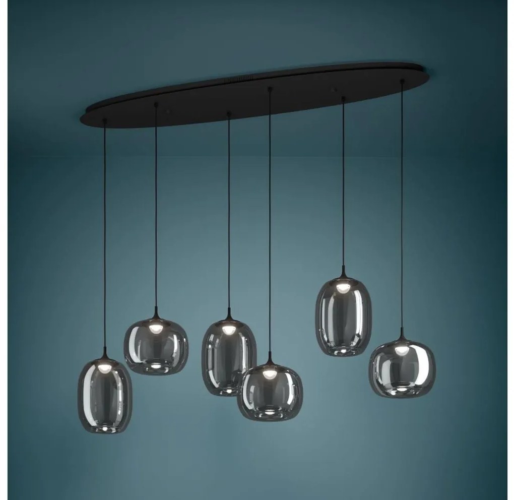 Eglo 390415 - LED Dimmelhető csillár zsinóron LARVA 6xLED/3,7W/230V 2700-6500K + távirányító