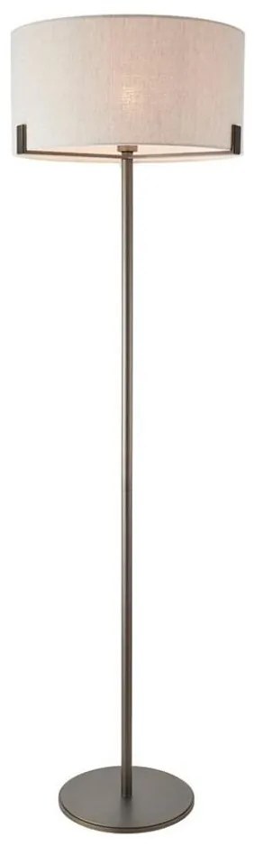 Endon 72634 - Állólámpa HAYFIELD 1xE27/40W/230V barna/szürke