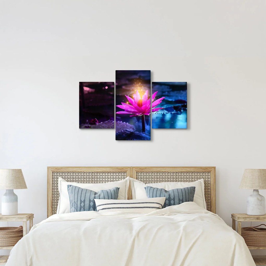 Tavirózsa a vízen képe (90x60 cm)