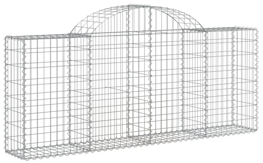 40 db íves horganyzott vas gabion kosár 200x30x80/100 cm