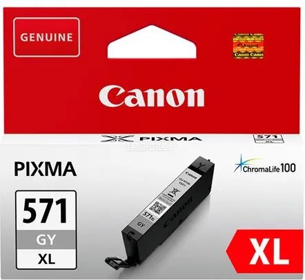 CLI-571GXL Tintapatron Pixma MG5750, 6850, 7750 nyomtatókhoz, CANON, szürke, 11ml (TJCBCLI571GXL)