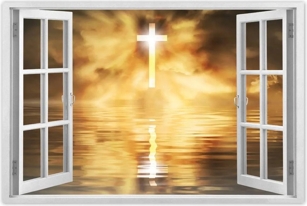 Poszterek 90x60 Kereszt Jézus Mennyország