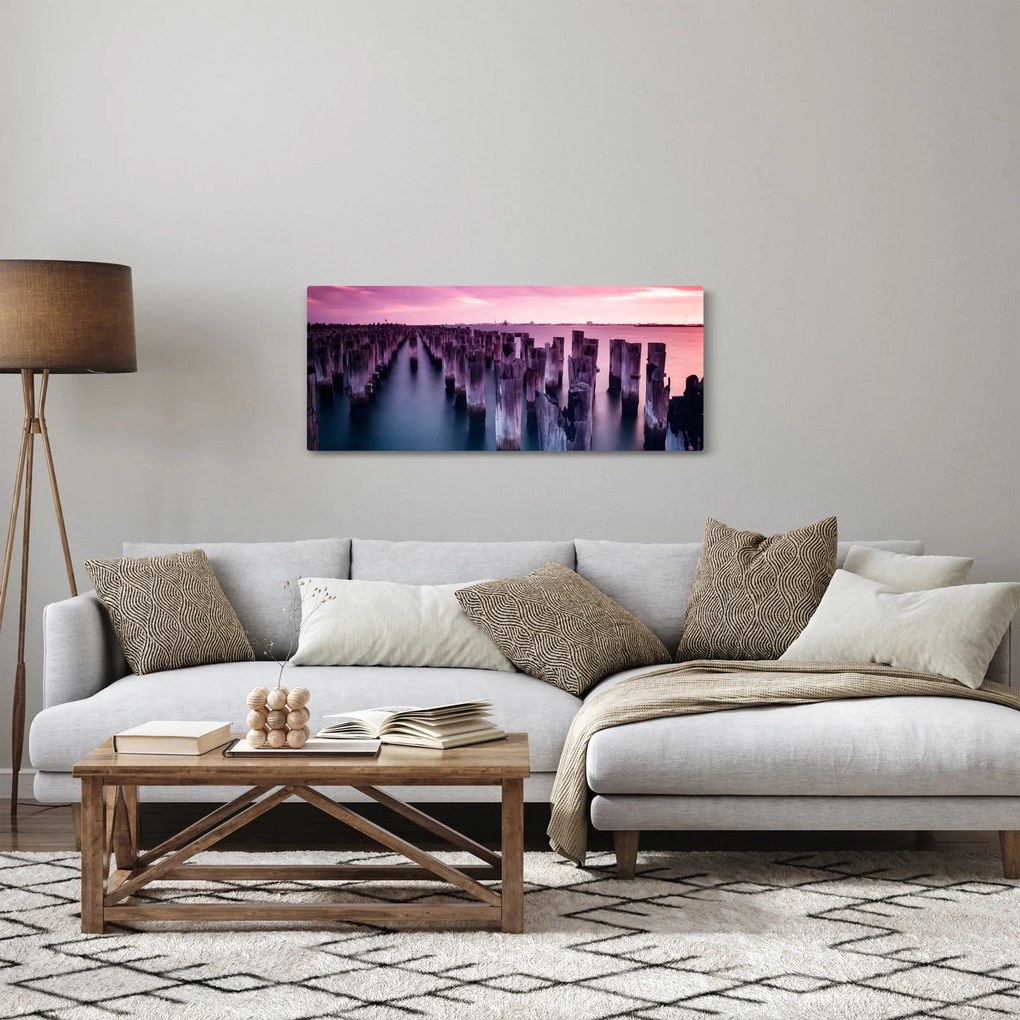 Fa kerekek képe (120x50 cm)
