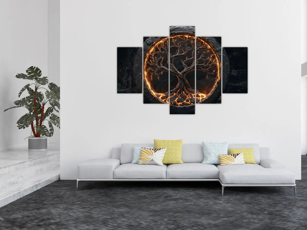 Kép – Életfa lávában I. (150x105 cm)