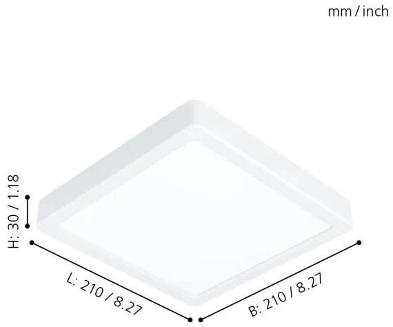 Eglo 99247 - LED mennyezeti lámpa FUEVA 5 LED/16,5W/230V