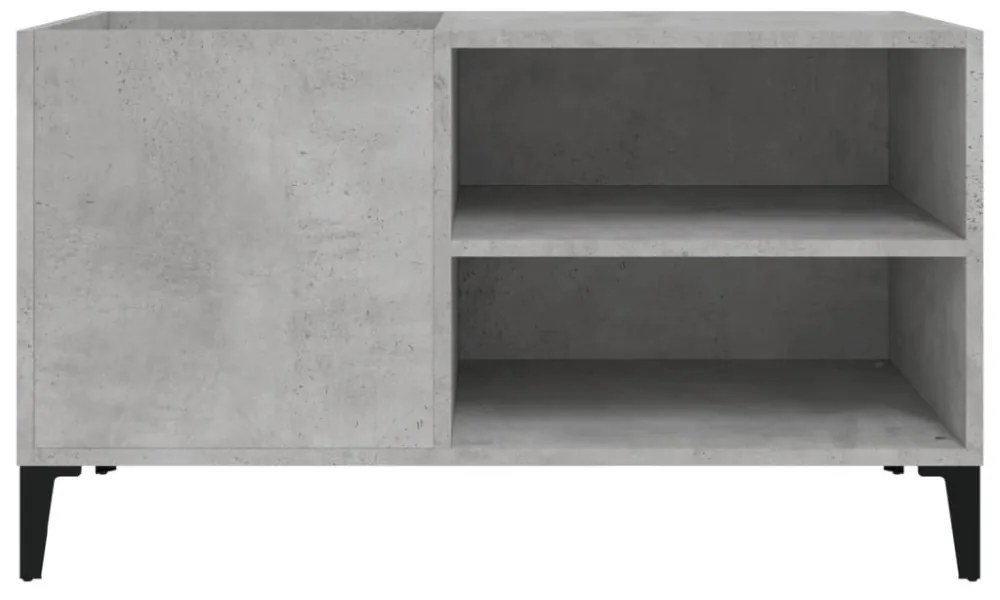 betonszürke szerelt fa hanglemezszekrény 84,5x38x48 cm