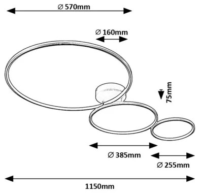 Rabalux 71297 - LED Mennyezeti lámpa FORMAND LED/38W/230V