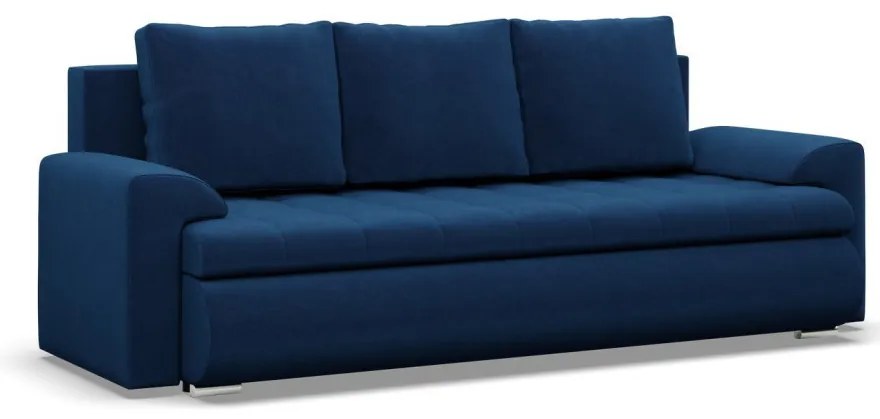 Tokio kanapéágy, bársony, kék