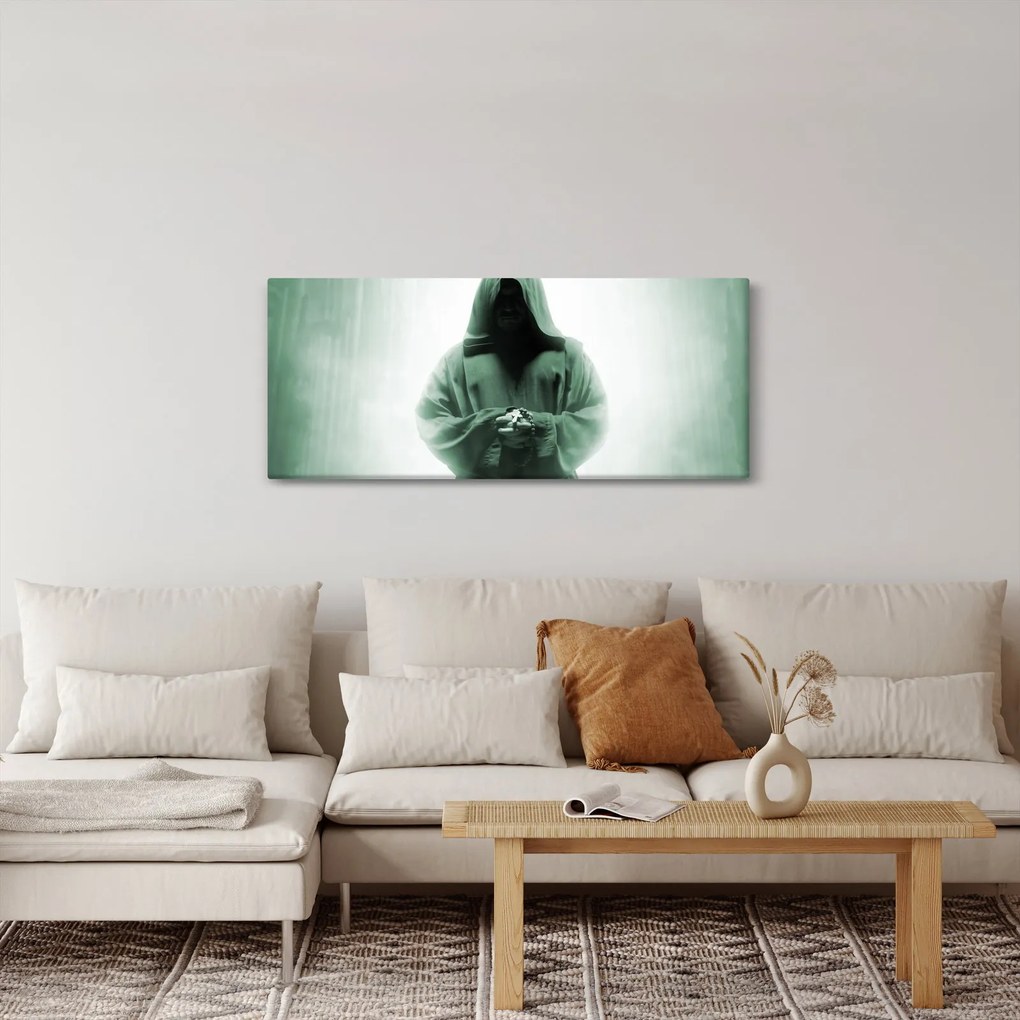 Kép - Szerzetes a sötétben (120x50 cm)